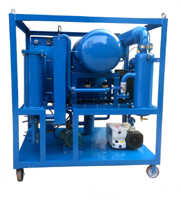 Máquina de purificação de óleo transformador de taxa de fluxo de 3000L/h com material de aço frio e capacidade de 700 kg