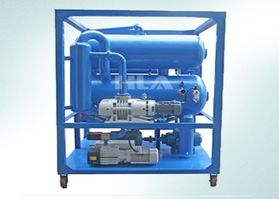 Máquina de filtragem de óleo de transformador de aço frio eléctrico 9000L com bombas de vácuo duplo para 0-80C temperatura