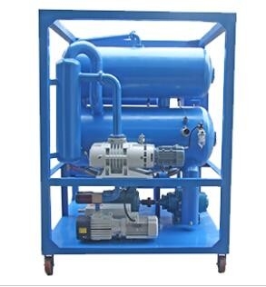 Máquina de filtragem de óleo de transformador de aço frio eléctrico 9000L com bombas de vácuo duplo para 0-80C temperatura