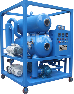 Máquina de filtragem de óleo de transformador de aço frio eléctrico 9000L com bombas de vácuo duplo para 0-80C temperatura