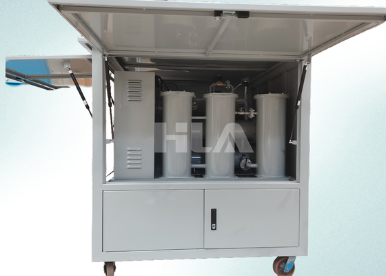 Máquina de filtragem de óleo transformadora de três fases com controlo PLC totalmente automático