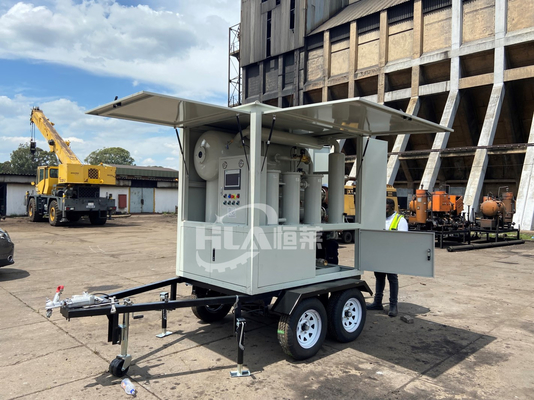 Filtração de óleo do transformador com tensão de ruptura Manual automático e construção de aço inoxidável durável