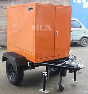 Purificador de óleo móvel industrial com tecnologia avançada de filtragem e capacidade de 100 litros por hora