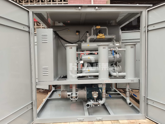 Purificação de óleo a 0,3 MPa de pressão com transformador de óleo e purificação