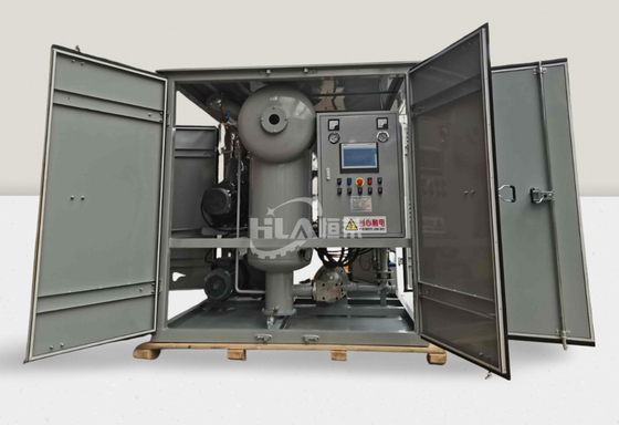 Máquina de purificação de óleo transformadora com método de purificação por aquecimento a vácuo e teor de água ≤ 3 ppm