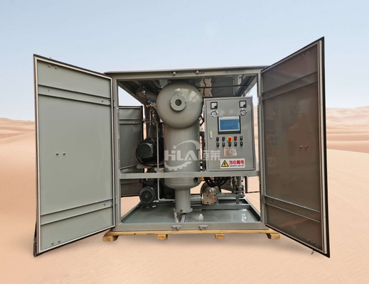 Máquina de purificação de óleo de transformador com coeficiente de resistência à água IP65 com potência de aquecimento de 48 kW
