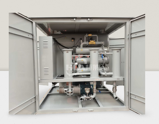 Máquina de purificação de óleo de potência de aquecimento de 48 kW para limpeza eficaz de óleo a uma pressão de 0,04 MPa