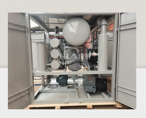 Máquina de purificação de óleo de potência de aquecimento de 48 kW para limpeza eficaz de óleo a uma pressão de 0,04 MPa