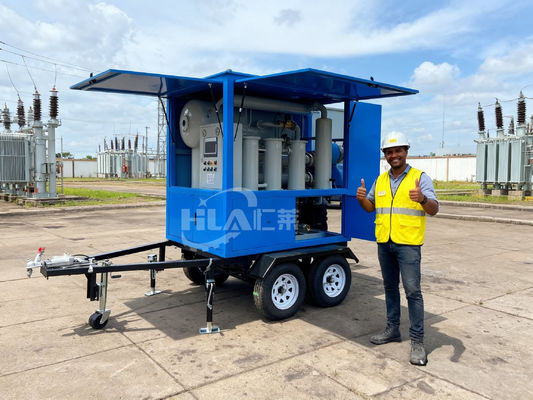 Purificador de óleo móvel de operação manual automática com partículas de filtragem ≥ 99,5% e ≤ 1 micron de precisão de filtragem