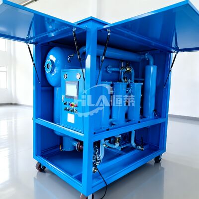 Máquina de Filtração de Óleo para Turbinas de 150 Kg a 1000 kg, oferecendo Valor de Emulsificação em até 15 minutos e Teor de Água em até 10 ppm para Melhor Controle do Óleo