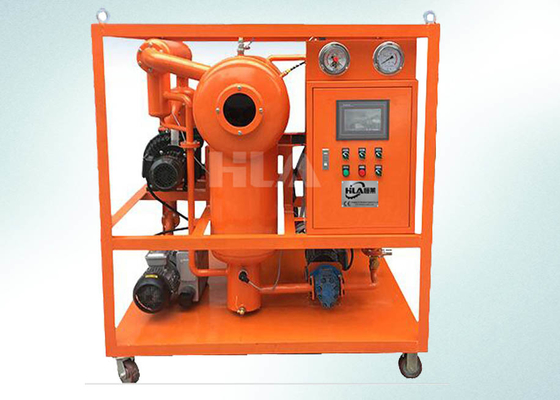 Máquina móvel do purificador de óleo do transformador do vácuo com o painel de controle do tela táctil