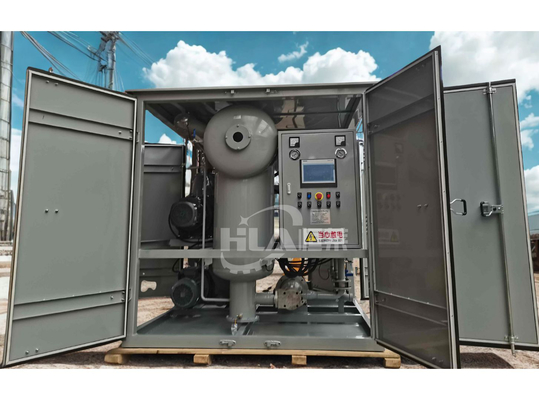 Máquina de purificação de óleo transformador para alta taxa de fluxo 600-18000L/hora Remolque móvel opcional e tensão 220V/380V/400V